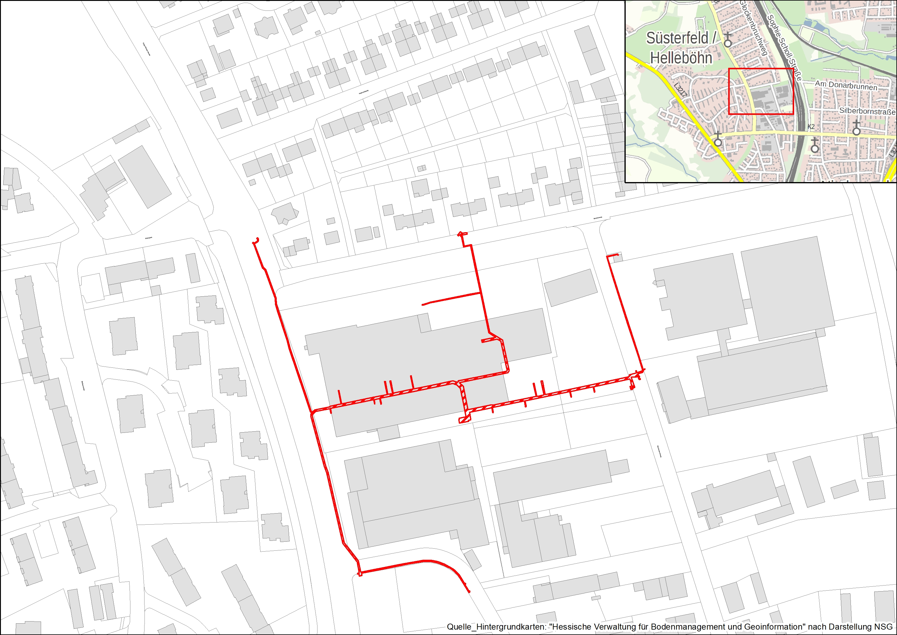 Karte Baustelle 613319